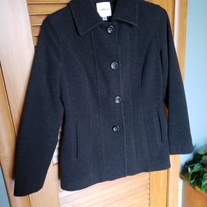 Croft and Barrow Classic Navy Pea Coat